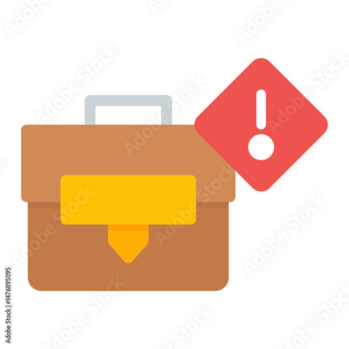 Warning icon vector image. Can be used for Business Disruption.