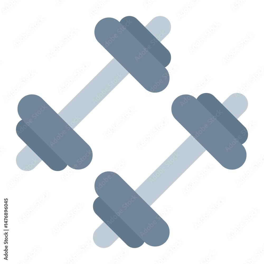 Dumbbell icon vector image. Can be used for Fitness. Dumbbell icon vector image. Can be used for Fitness.