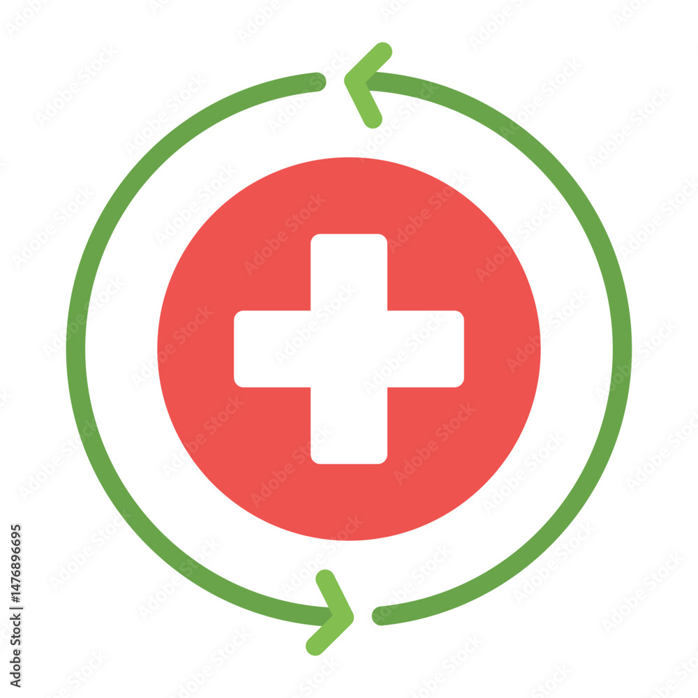 Obraz premium Recovery icon vector image. Can be used for Fitness.