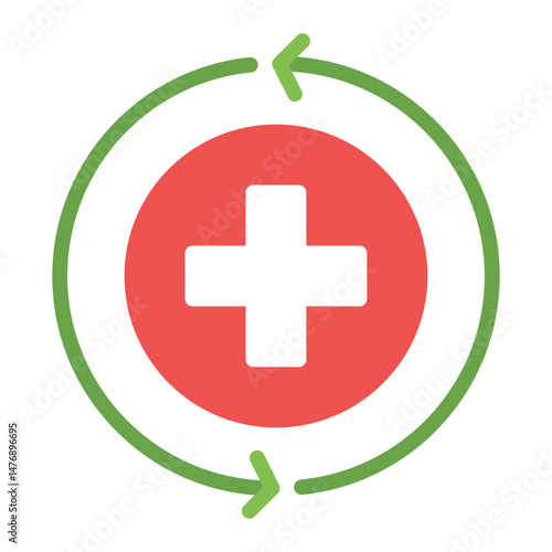 Recovery icon vector image. Can be used for Fitness.