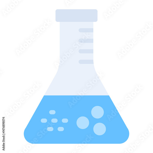 Flask icon vector image. Can be used for Virtual Lab.