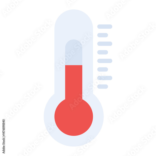 Thermometer icon vector image. Can be used for Virtual Lab.