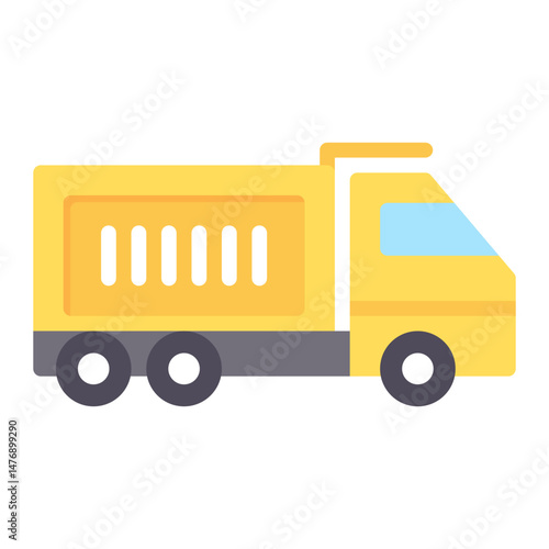 Dumper Truck icon vector image. Can be used for Construction Vehicles.