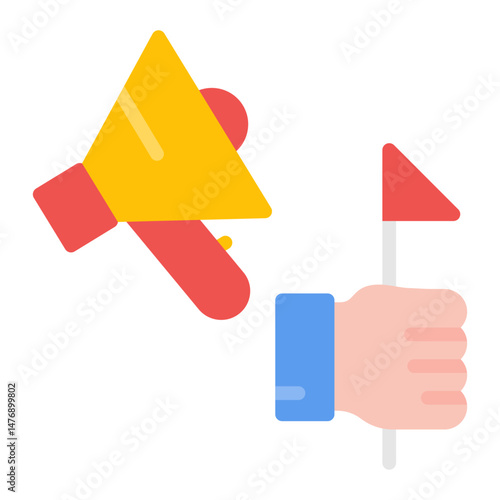 Activism icon vector image. Can be used for Social Justice.
