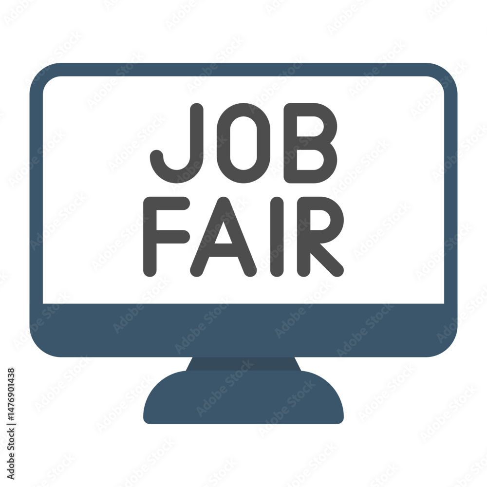 Job Fair icon vector image. Can be used for Hiring Process. Job Fair icon vector image. Can be used for Hiring Process.