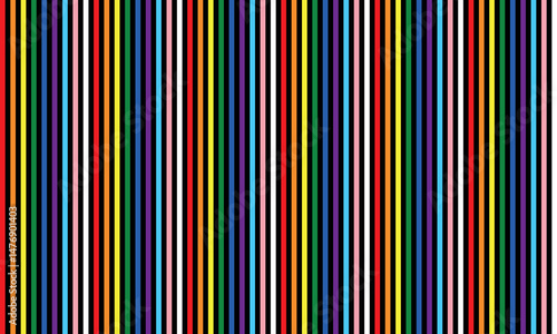Vertical rainbow stripes in LGBTq colors wallpaper vector illustration.