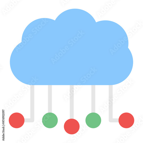 Cloud Computing icon vector image. Can be used for Digital Disruption.