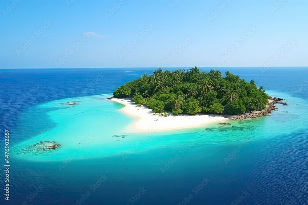 Fototapeta premium Deserted Island Oasis