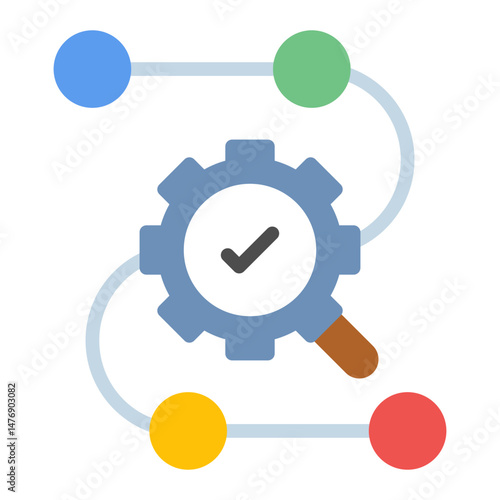 End to End Testing icon vector image. Can be used for Software Testing.