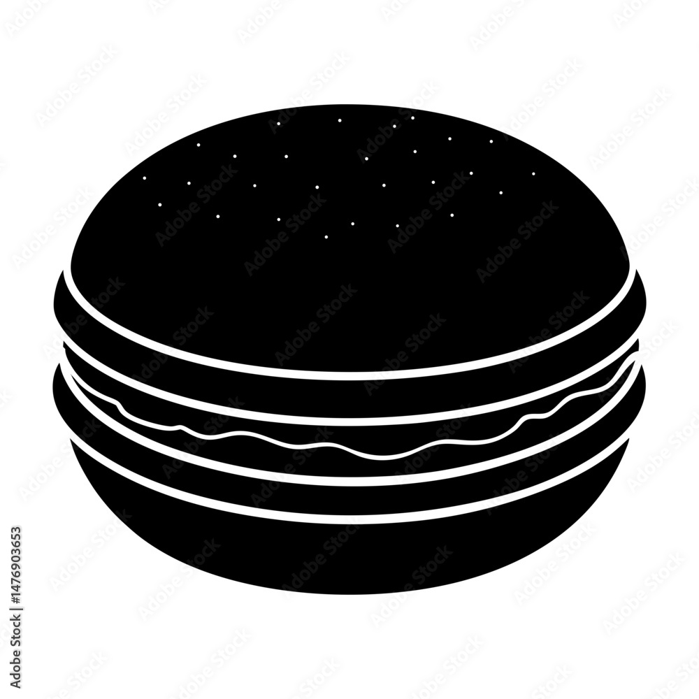 Macaron silhouette vector Macaron silhouette vector