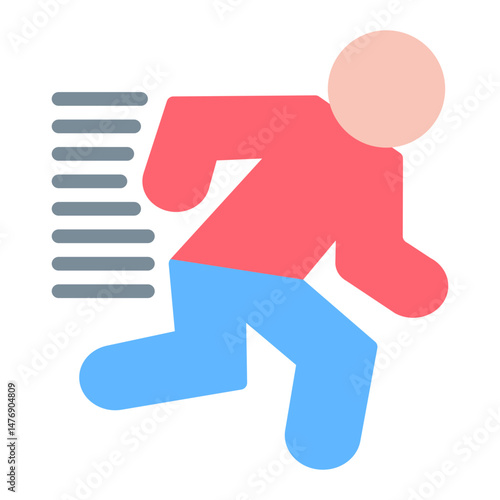 Sprinter icon vector image. Can be used for Track and Field.