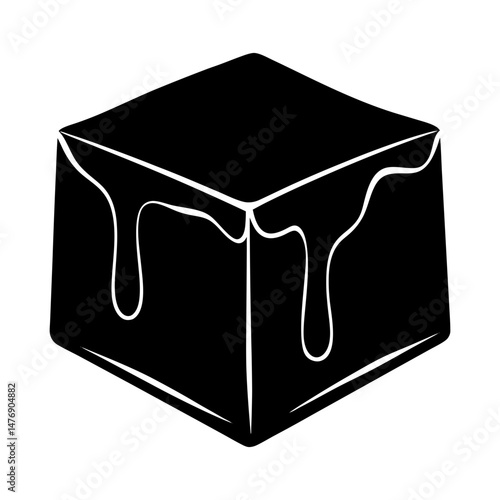 Fudge silhouette vector