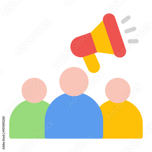 Advocacy icon vector image. Can be used for ADHD.