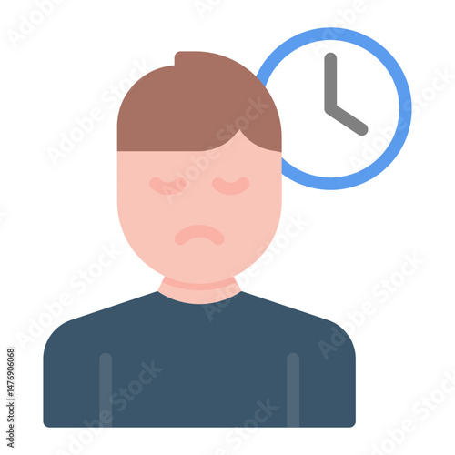 Restlessness icon vector image. Can be used for ADHD.