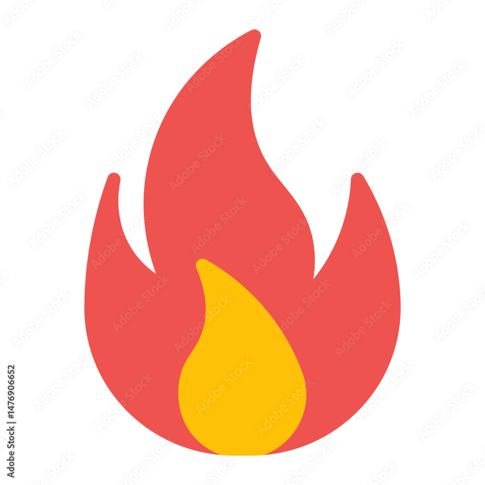 Fire icon vector image. Can be used for Skin Burns. Fire icon vector image. Can be used for Skin Burns.