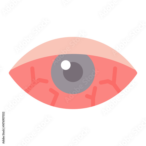 Redness icon vector image. Can be used for Skin Burns.