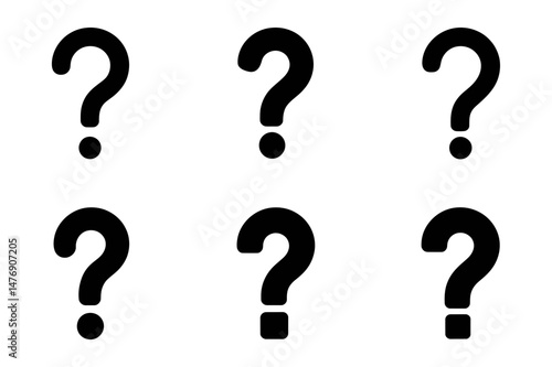 Question mark symbol signs faq help and support icon