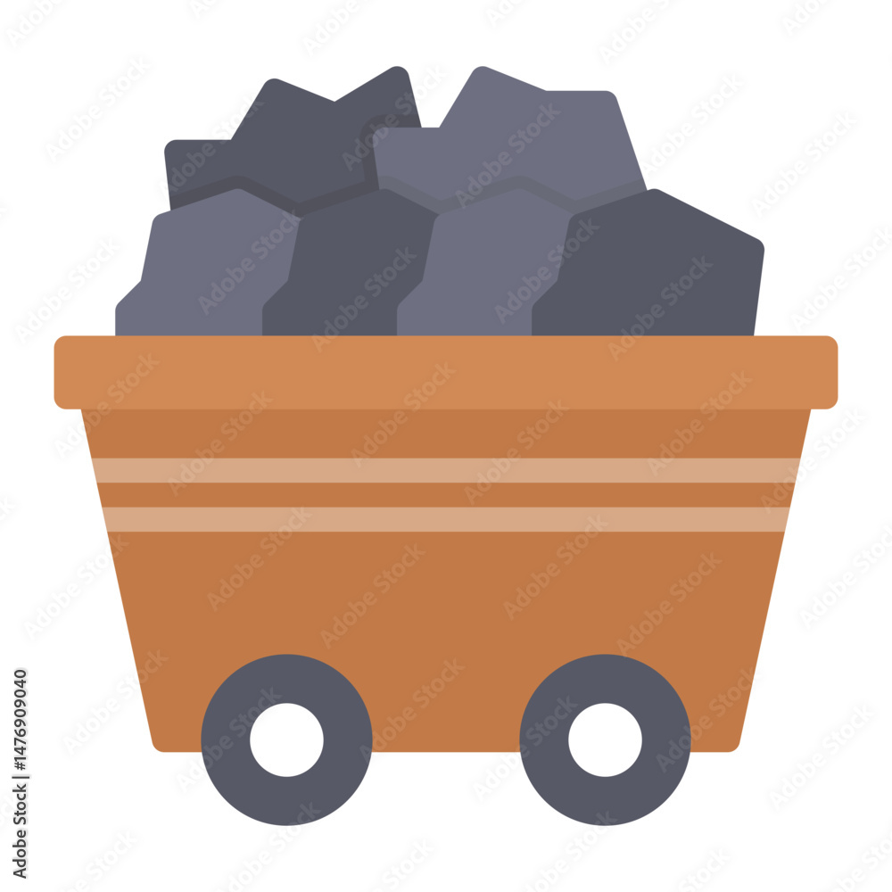 Coal icon vector image. Can be used for Raw Metrial. Coal icon vector image. Can be used for Raw Metrial.
