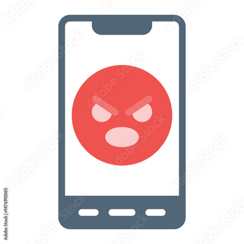 Cyberbullying icon vector image. Can be used for Bullying in Society.
