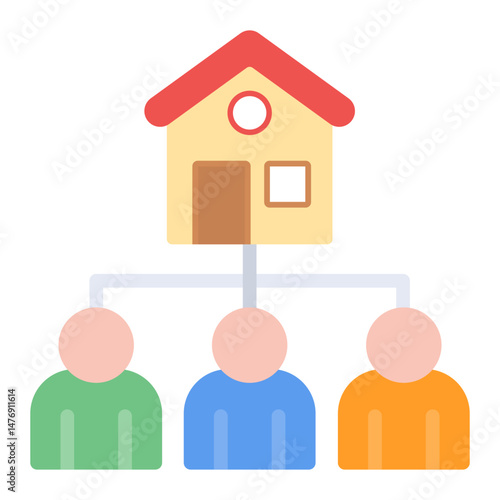Inheritance icon vector image. Can be used for Inheritance.