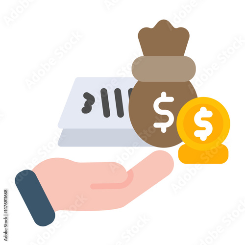 Handover icon vector image. Can be used for Inheritance.