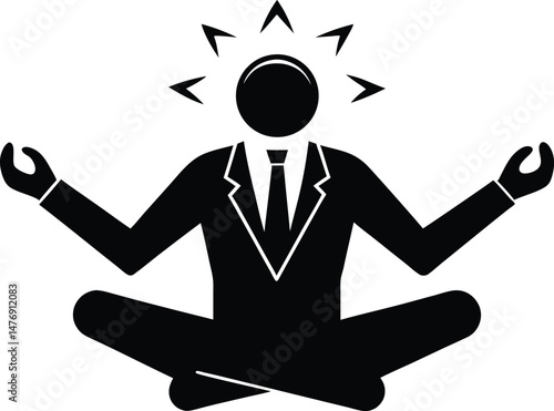 stress management vector icon.eps