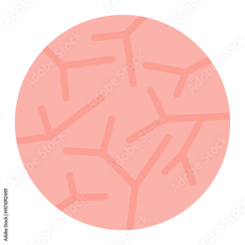 Dry Skin icon vector image. Can be used for Allergy Symptoms.