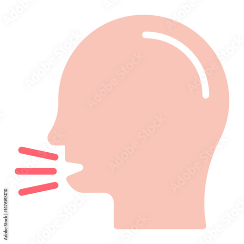 Sneezing icon vector image. Can be used for Allergy Symptoms.
