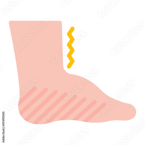 Swelling icon vector image. Can be used for Allergy Symptoms.