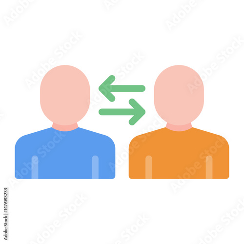 Acquaintance icon vector image. Can be used for Social Relationship.