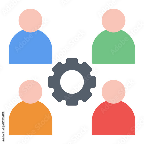 Squadmates icon vector image. Can be used for Social Relationship.
