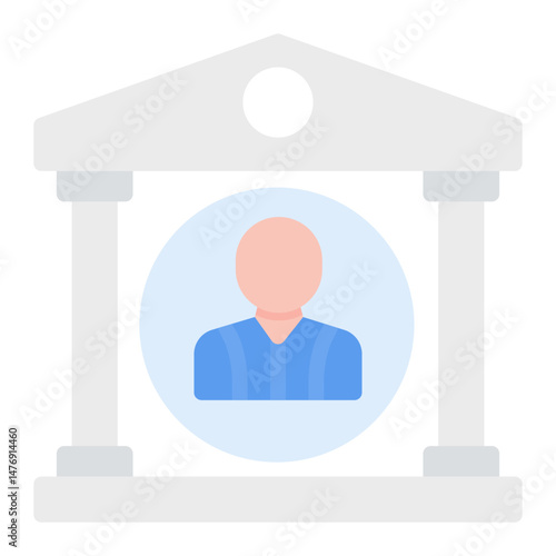 Authority icon vector image. Can be used for Compilance and Regulation.