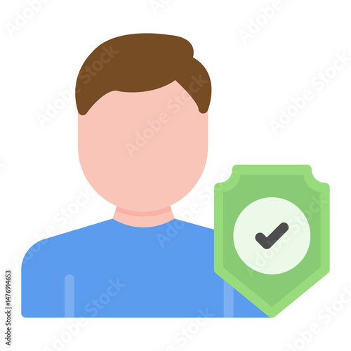 Compliance Officer icon vector image. Can be used for Compilance and Regulation.