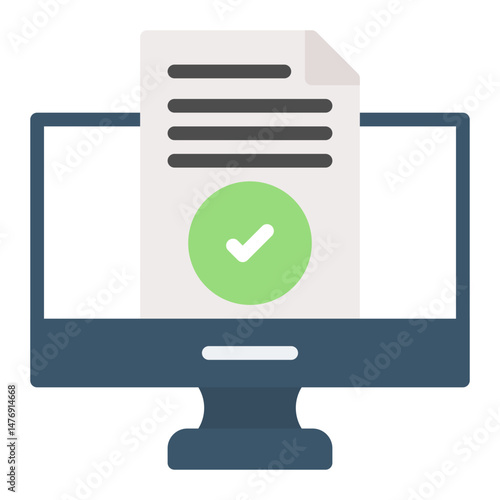 Compliance Monitor icon vector image. Can be used for Compilance and Regulation.