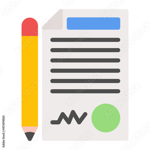 Free Download Contract icon vector image. Can be used for Compilance and Regulation. - GFXLoad