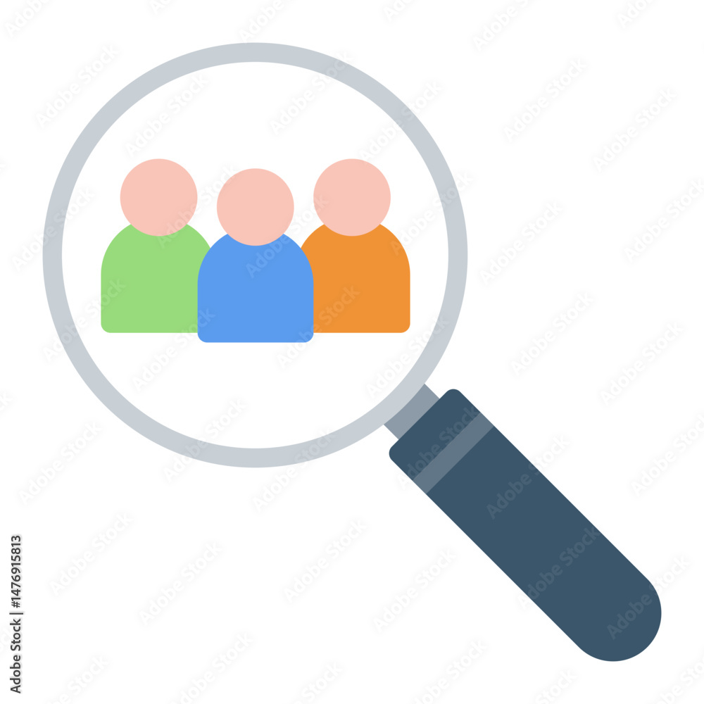 Demographics icon vector image. Can be used for Market Research. Demographics icon vector image. Can be used for Market Research.