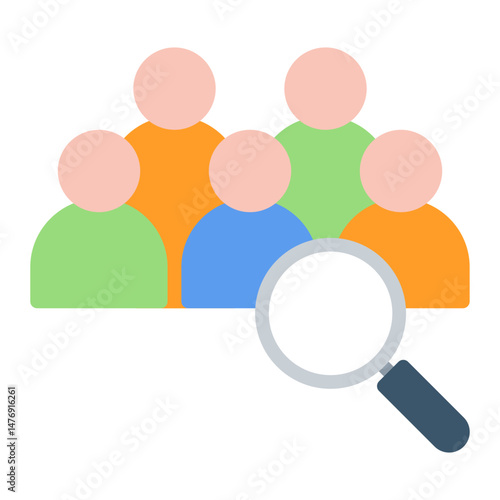 Research Team icon vector image. Can be used for Market Research.
