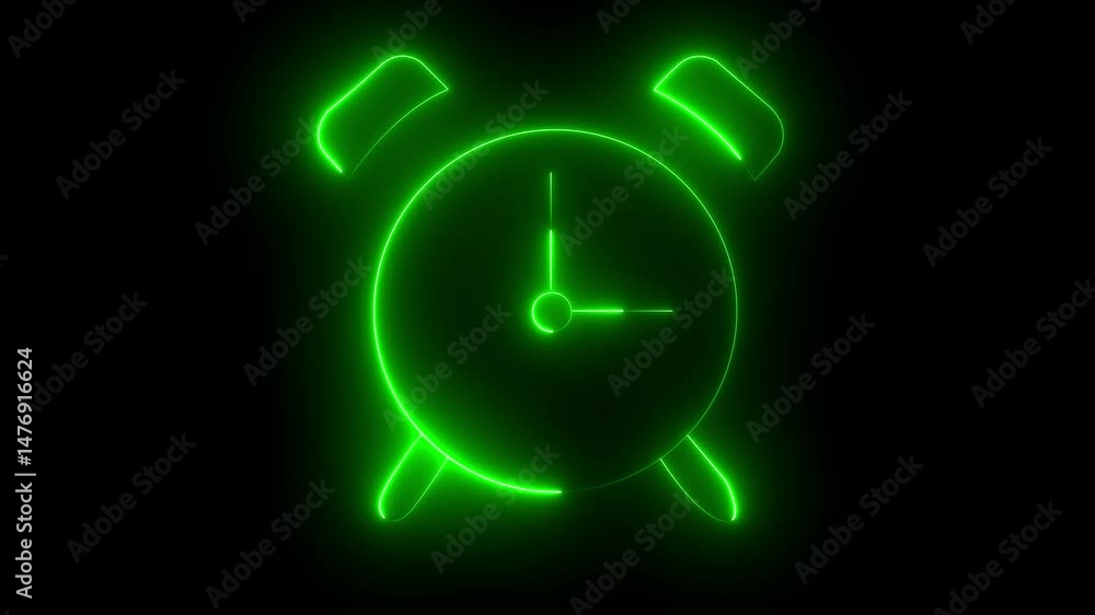 glowing neon cyan aqua color clock animation icon on black background. watch wall clock analog clock circle timer animated on black background. glowing neon cyan aqua color clock animation icon on black background. watch wall clock analog clock circle timer animated on black background.