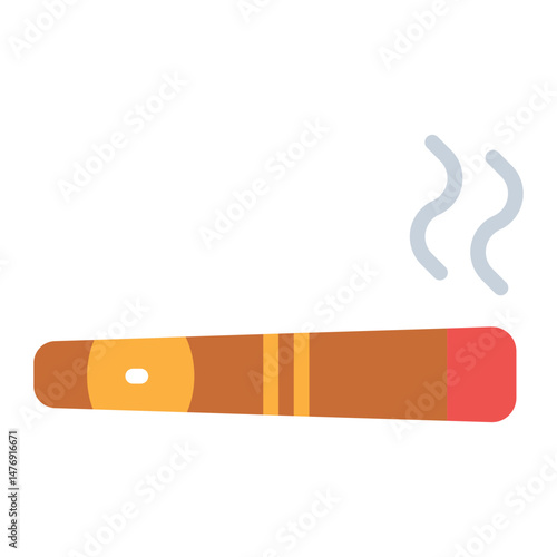 Cigar icon vector image. Can be used for Smoking.