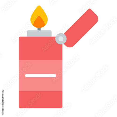 Lighter icon vector image. Can be used for Smoking.