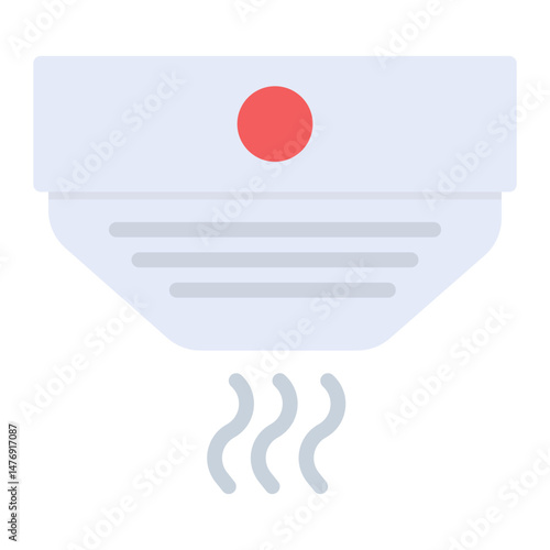 Smoke Detector icon vector image. Can be used for Smoking.