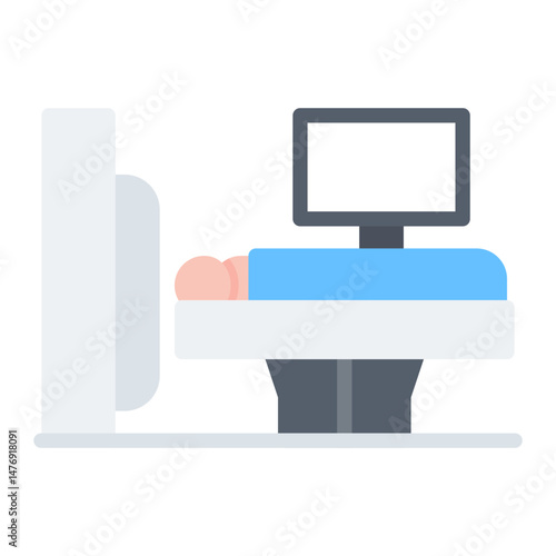 CT Scan icon vector image. Can be used for Medical Tests.