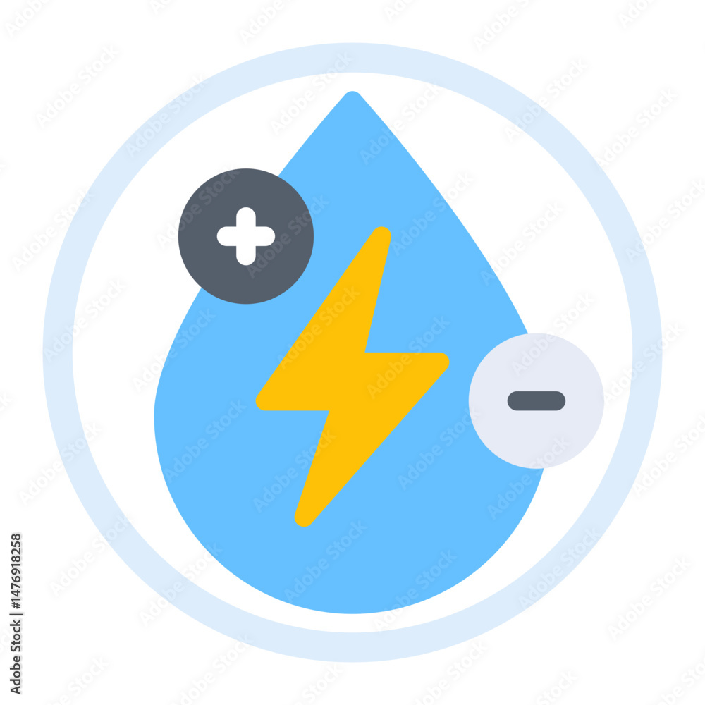 custom made wallpaper toronto digitalElectrolytes icon vector image. Can be used for Medical Tests.