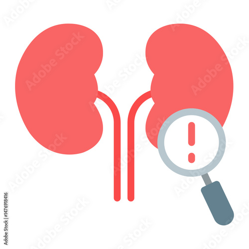 Kidney Function icon vector image. Can be used for Medical Tests.
