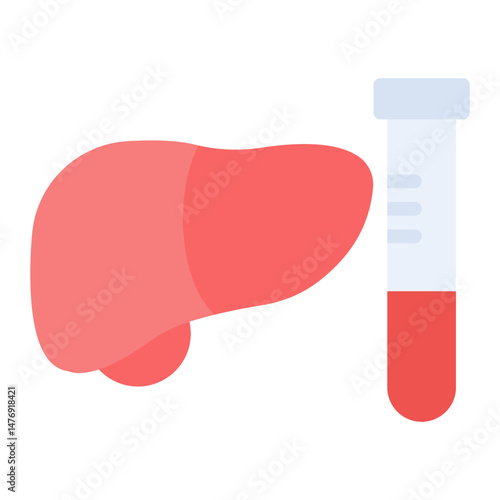 Hepatitis Test icon vector image. Can be used for Medical Tests.