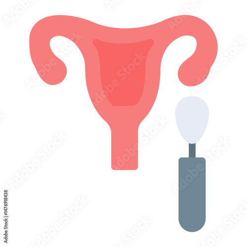 Pap Smear icon vector image. Can be used for Medical Tests.