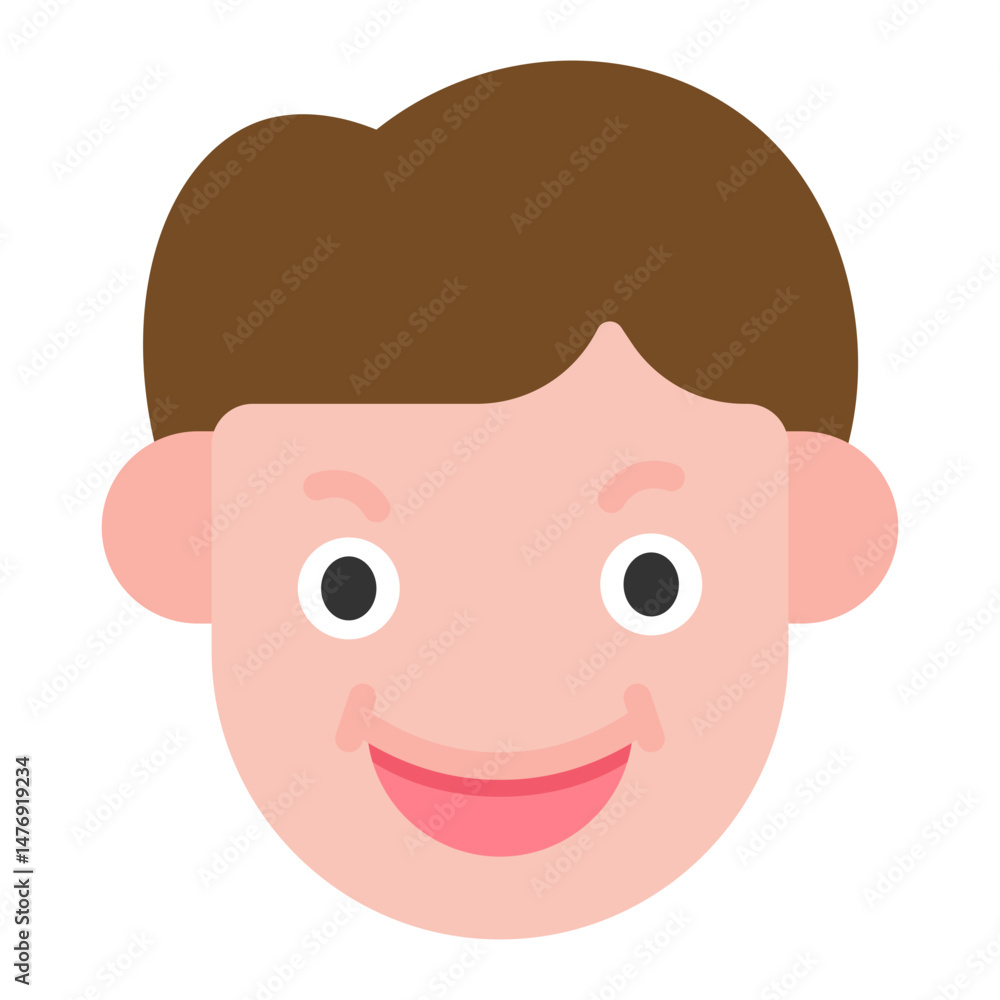 Enthusiastic icon vector image. Can be used for Human Emotions. Enthusiastic icon vector image. Can be used for Human Emotions.