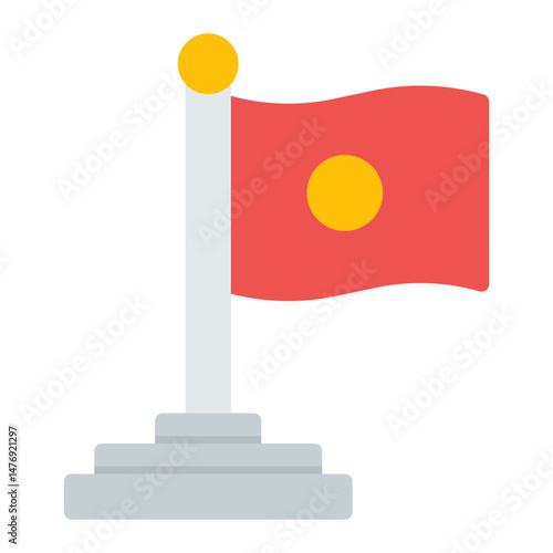 Flags icon vector image. Can be used for Data Science.