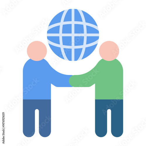 Partnership icon vector image. Can be used for Data Science.