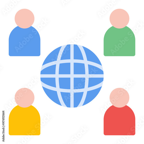 Outsourcing icon vector image. Can be used for Data Science.